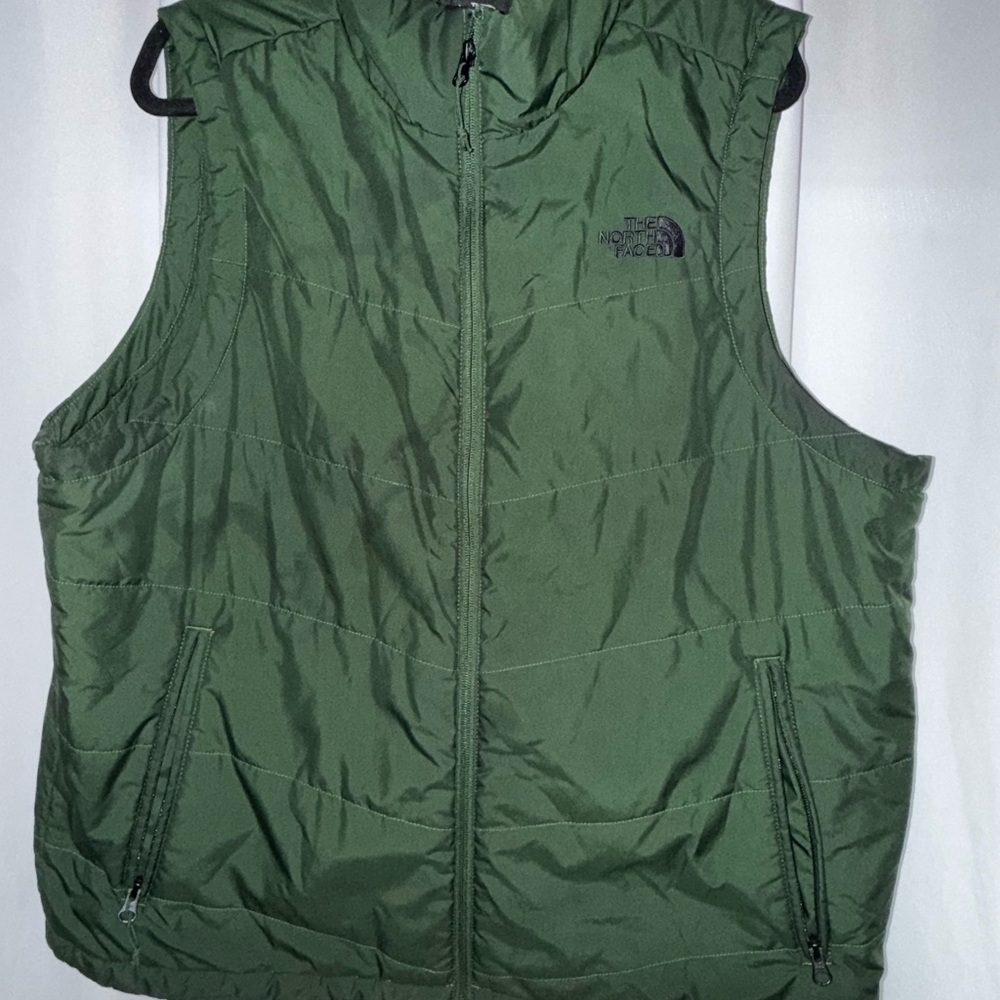 The North Face Men's Olive Green Quilted Vest